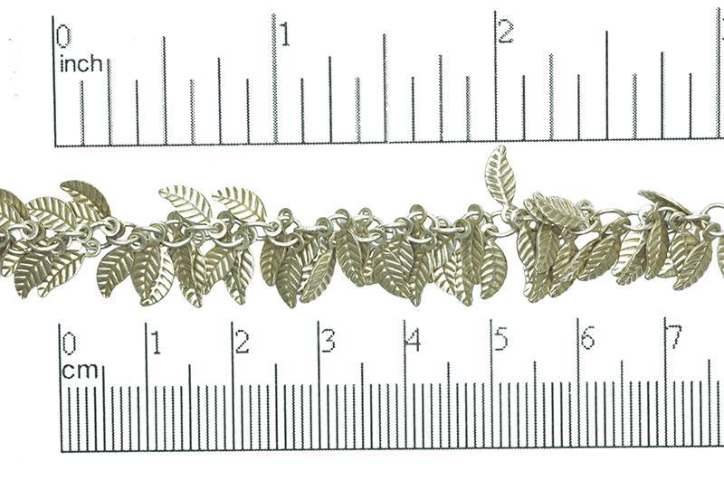 Leaves Cluster Specialty Chain - 4mm x 6mm - Available in Multiple Colors - Sold by the Foot - CH 347
