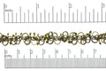 5mm Dangle Disc Chain - Made of plated brass - Sold by the foot - Ch-808