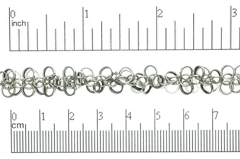 5mm Dangle Disc Chain - Made of plated brass - Sold by the foot - Ch-808