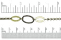 17mm x 12mm Oval Twisted Link Chain - Made of plated brass - Sold by the foot - Ch-50