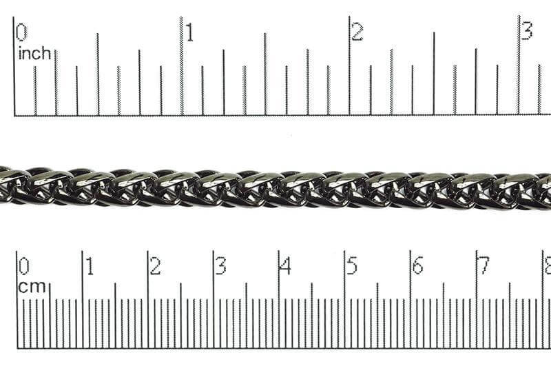 5.5mm Wheat Snake Byzantine Chain Sold by The Foot - CH 832