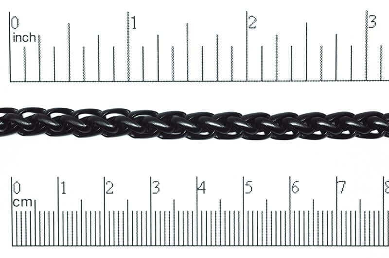 5.5mm Wheat Snake Byzantine Chain Sold by The Foot - CH 832