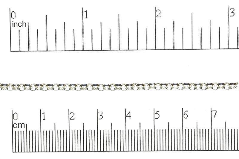 Beveled Rolo Chain - Available in Multiple Colors - 3.5mm - Sold by the Foot - CH 40