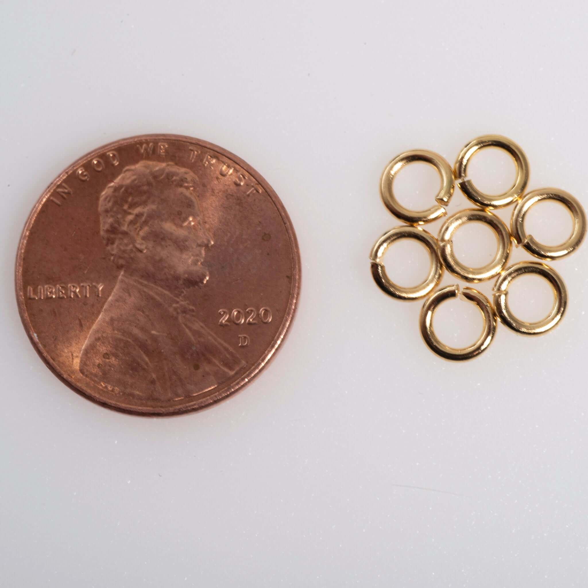 Jump Ring - 4mm 18 Gauge - Sold in 25 Gram Packs (Approx. 275pcs) J/R 4