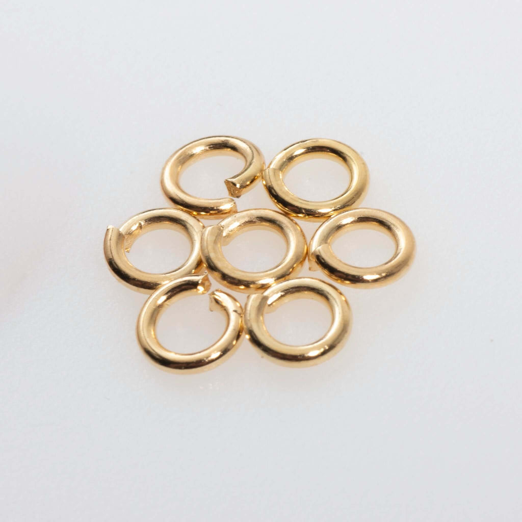 Jump Ring - 4mm 18 Gauge - Sold in 25 Gram Packs (Approx. 275pcs) J/R 4