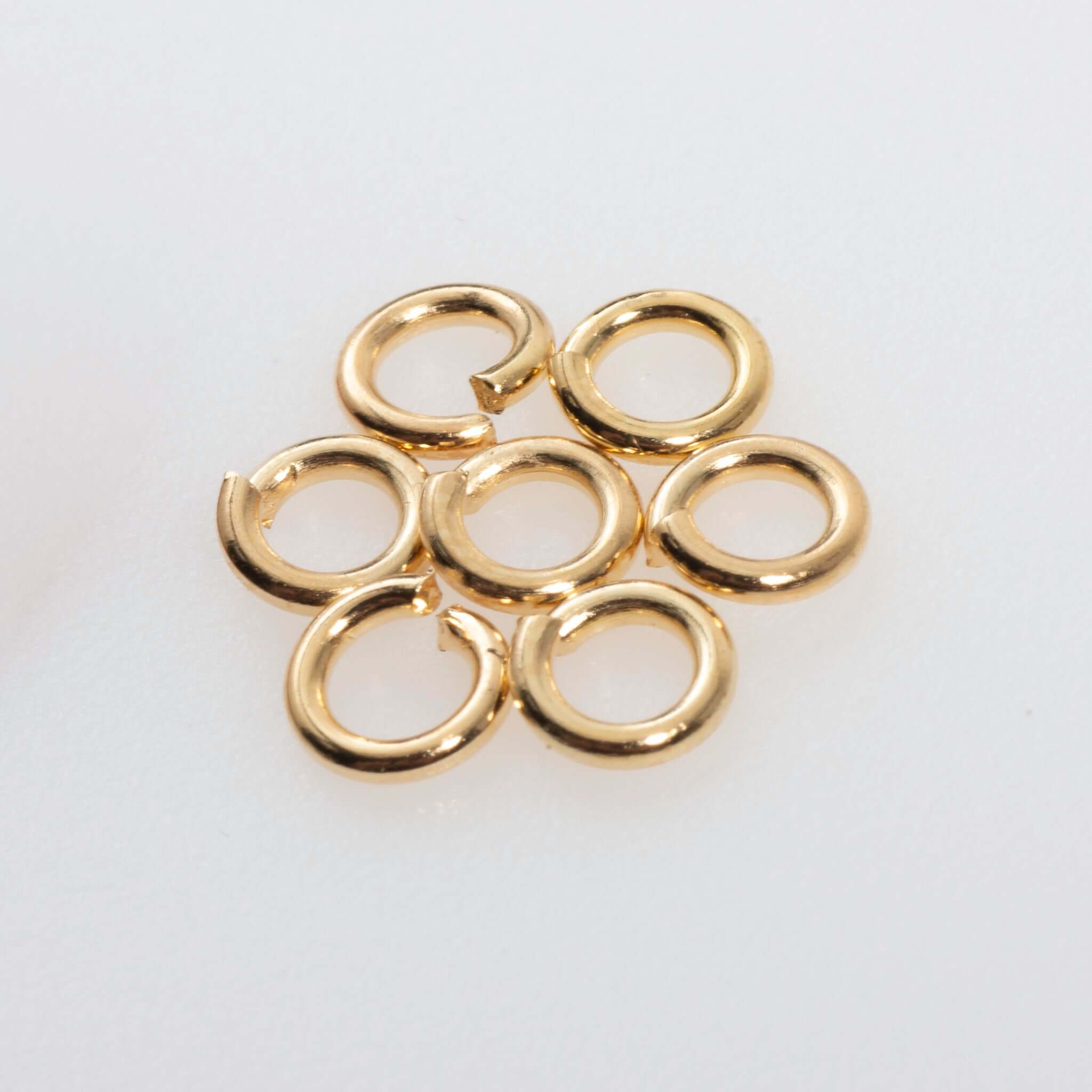 Jump Ring - 4mm 18 Gauge - Sold in 25 Gram Packs (Approx. 275pcs) J/R 4