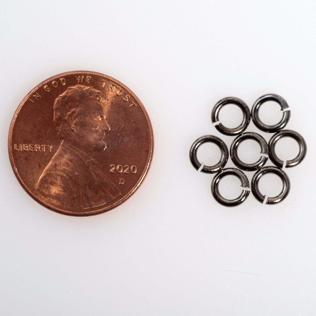 Jump Ring - 4mm 18 Gauge - Sold in 25 Gram Packs (Approx. 275pcs) J/R 4