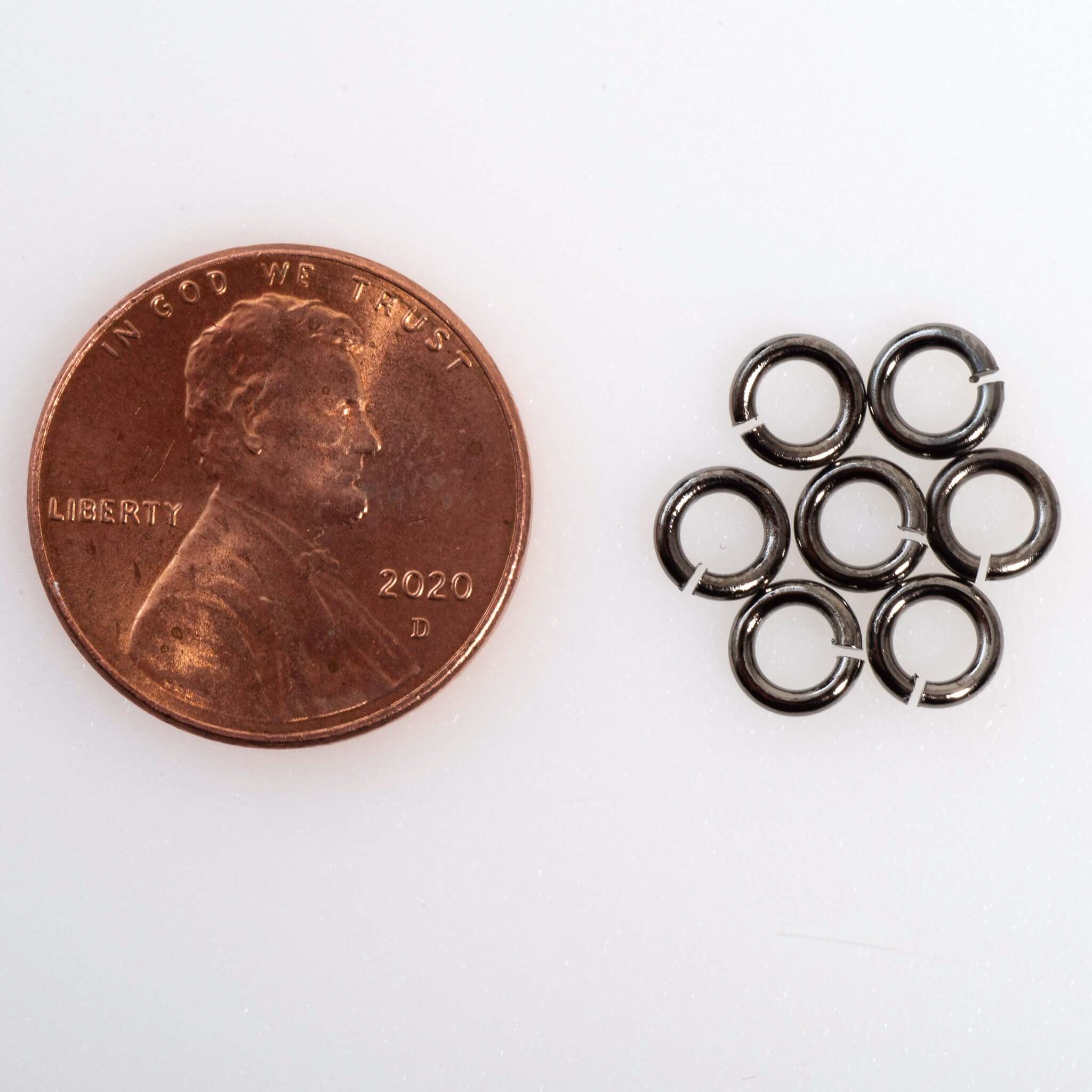 Jump Ring - 4mm 18 Gauge - Sold in 25 Gram Packs (Approx. 275pcs) J/R 4