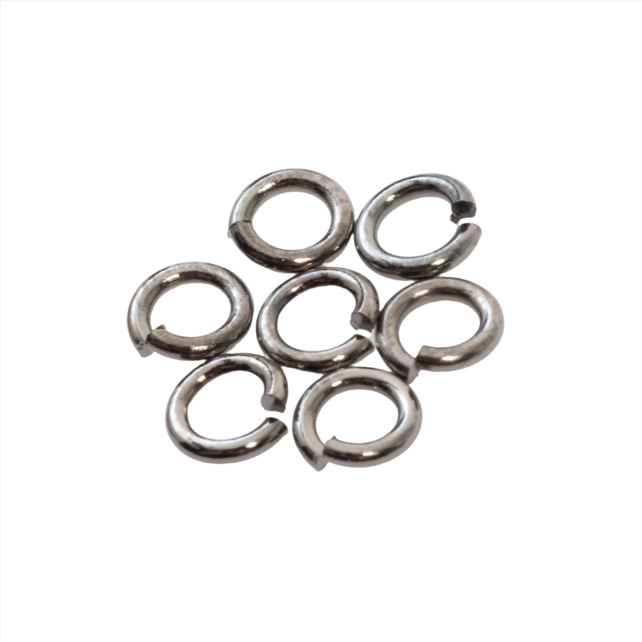 Jump Ring - 4mm 18 Gauge - Sold in 25 Gram Packs (Approx. 275pcs) J/R 4