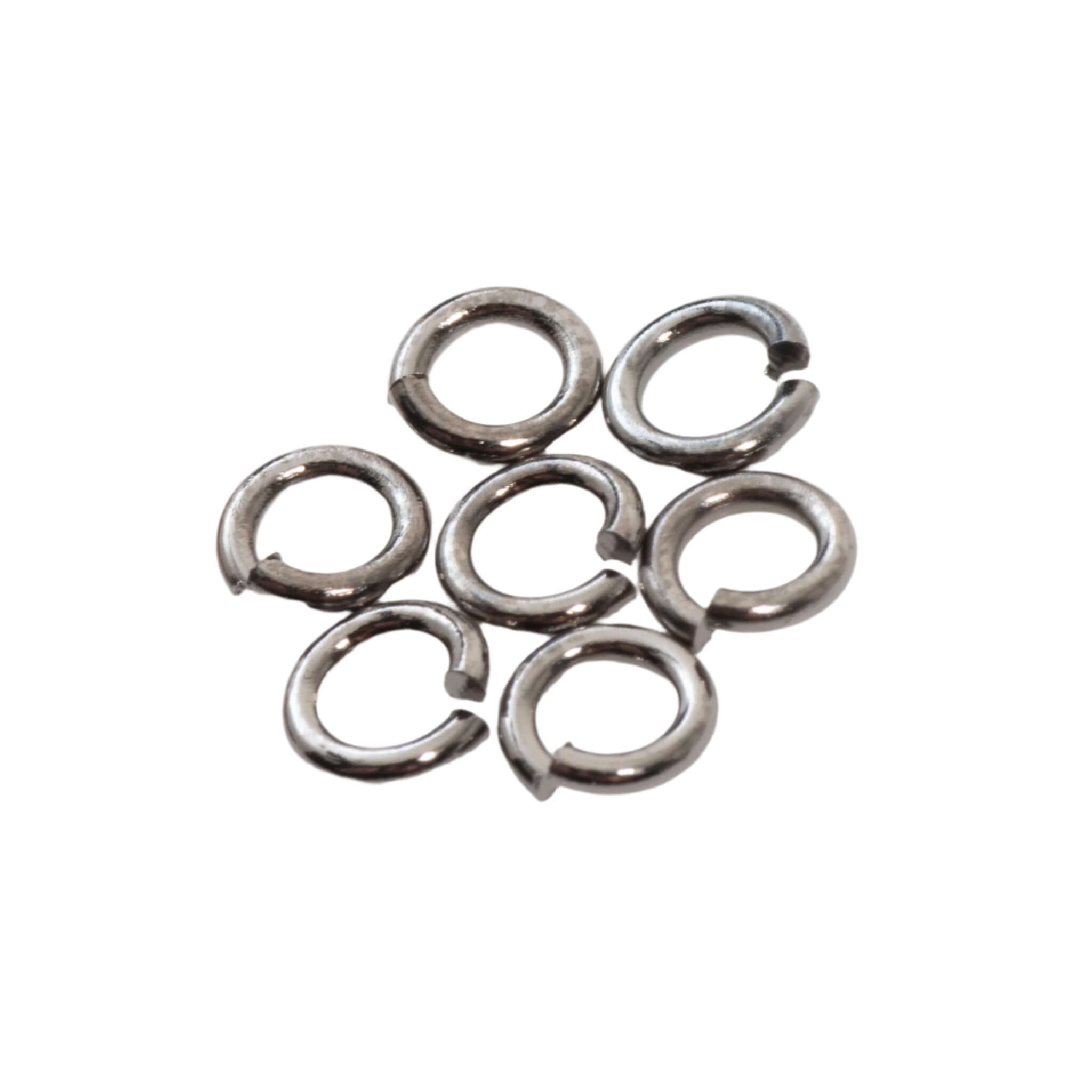 Jump Ring - 4mm 18 Gauge - Sold in 25 Gram Packs (Approx. 275pcs) J/R 4