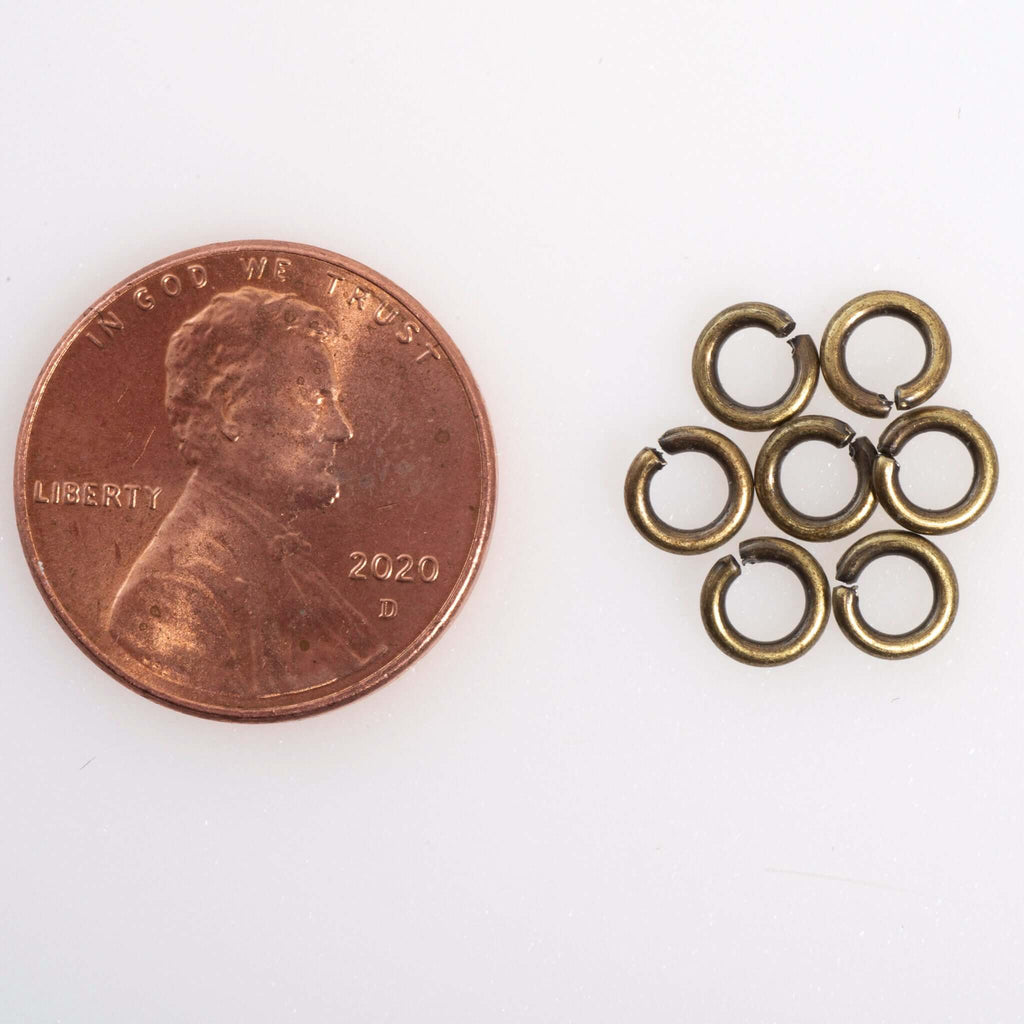 Jump Ring - 4mm 18 Gauge - Sold in 25 Gram Packs (Approx. 275pcs) J/R 4