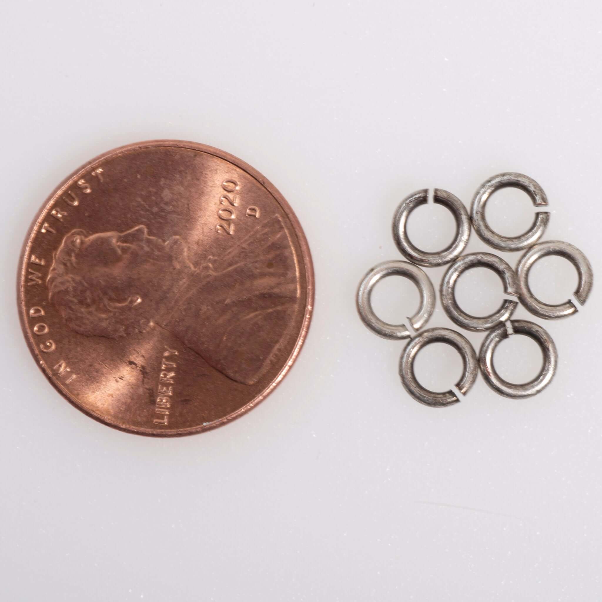 Jump Ring - 4mm 18 Gauge - Sold in 25 Gram Packs (Approx. 275pcs) J/R 4