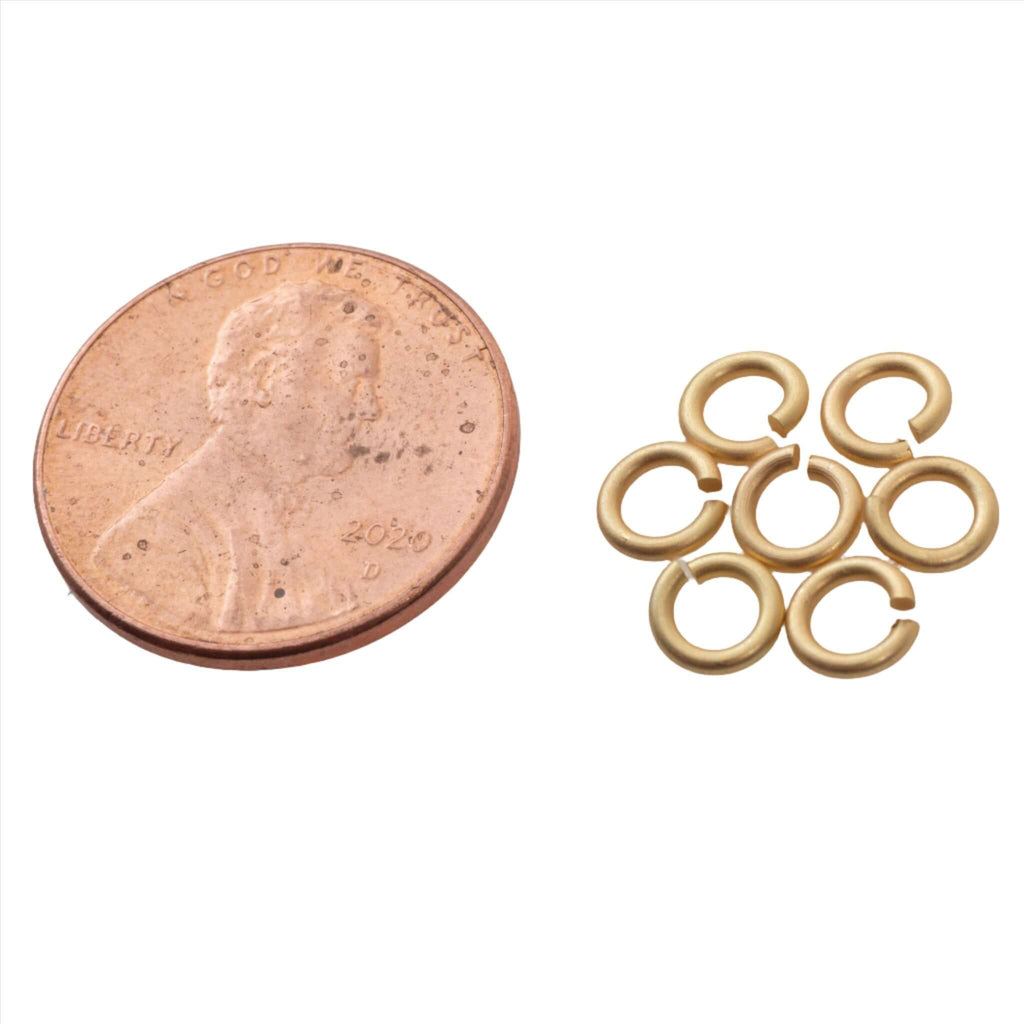 Jump Ring - 4mm 18 Gauge - Sold in 25 Gram Packs (Approx. 275pcs) J/R 4