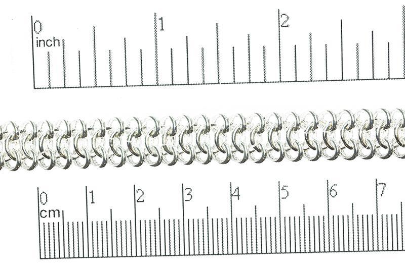 11mm Medieval Round Chainmail Chain - Made of Brass - Sold by the Foot - Ch-303