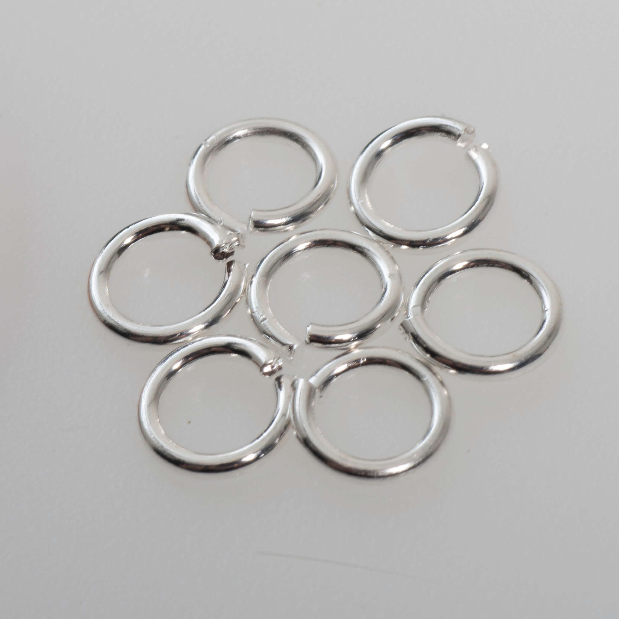 Jump Ring - 6mm 18 Gauge Wire Multiple Colors - 25g Packs (242pcs) J/R 6