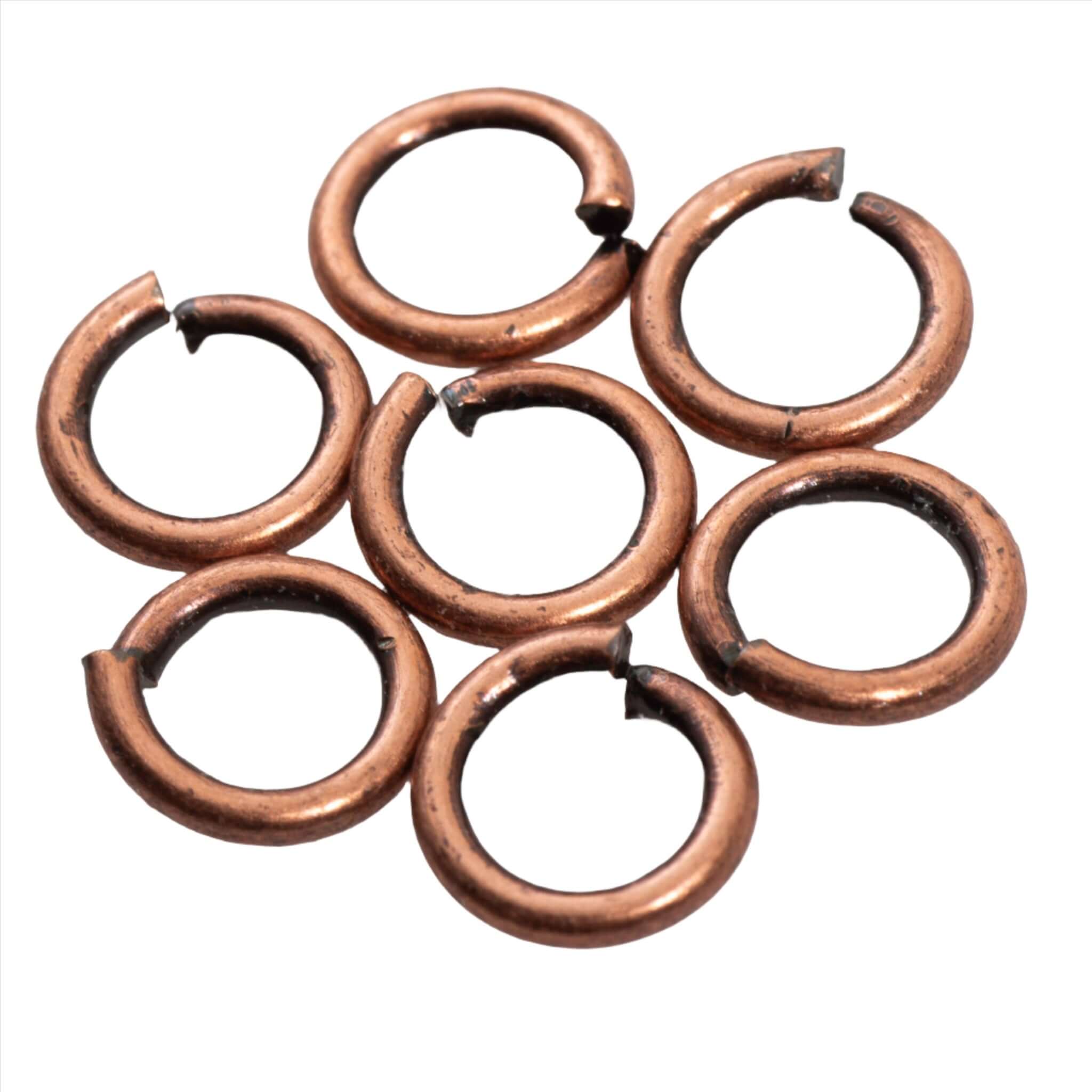 Jump Ring - 6mm 18 Gauge Wire Multiple Colors - 25g Packs (242pcs) J/R 6