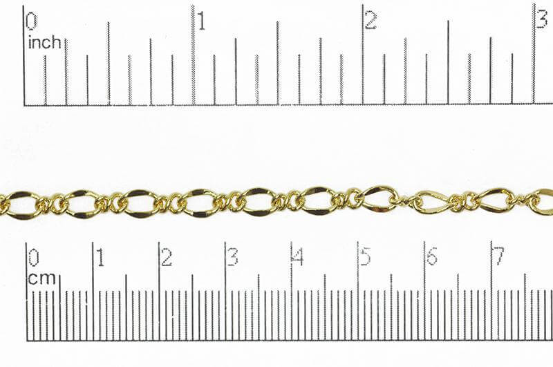 Figaro Chain - Medium Size - Multiple Colors - Nickel-Free - Per Foot CH-1600
