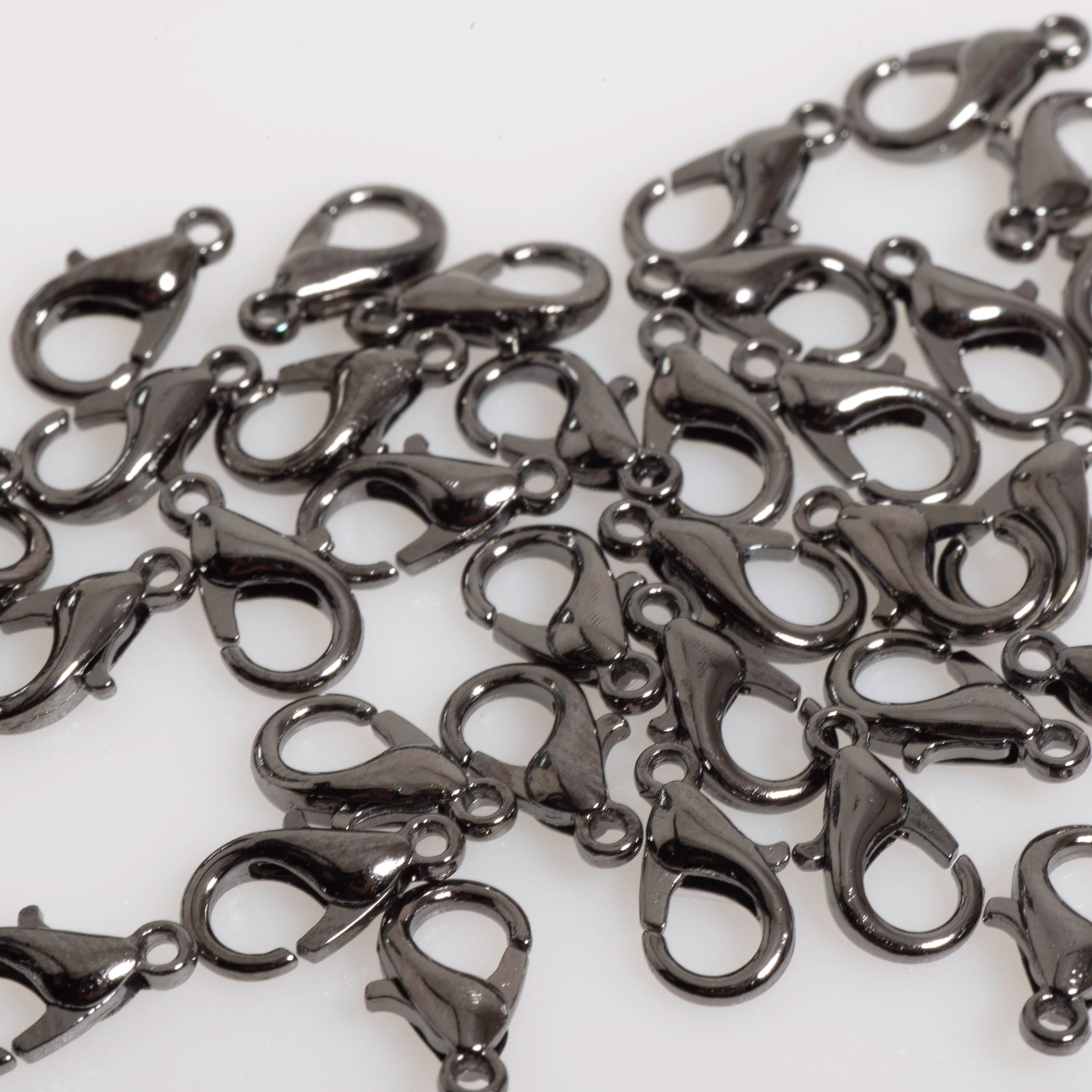 12mm x 6mm Zinc Lobster Claw Clasp - Sold by the Gross - Available in 5 Finishes - C802