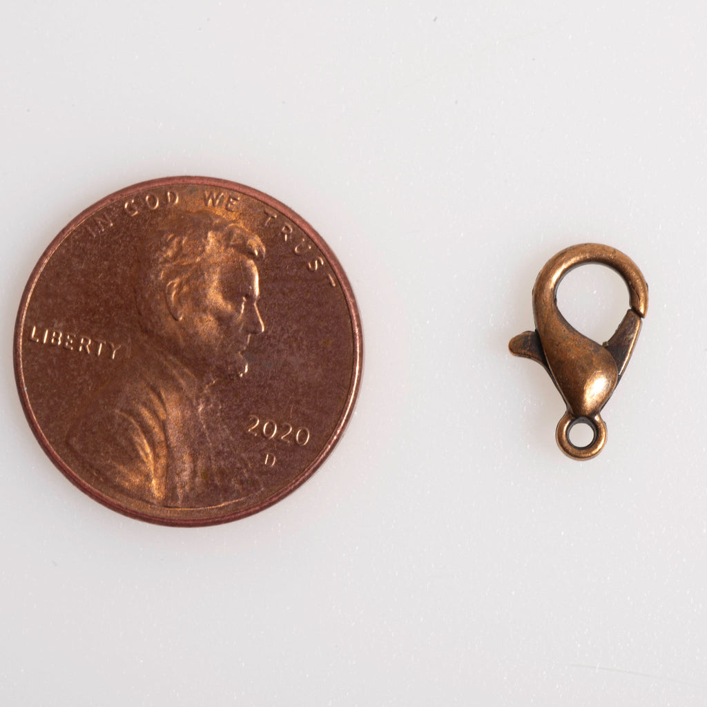 12mm x 6mm Zinc Lobster Claw Clasp - Sold by the Gross - Available in 5 Finishes - C802