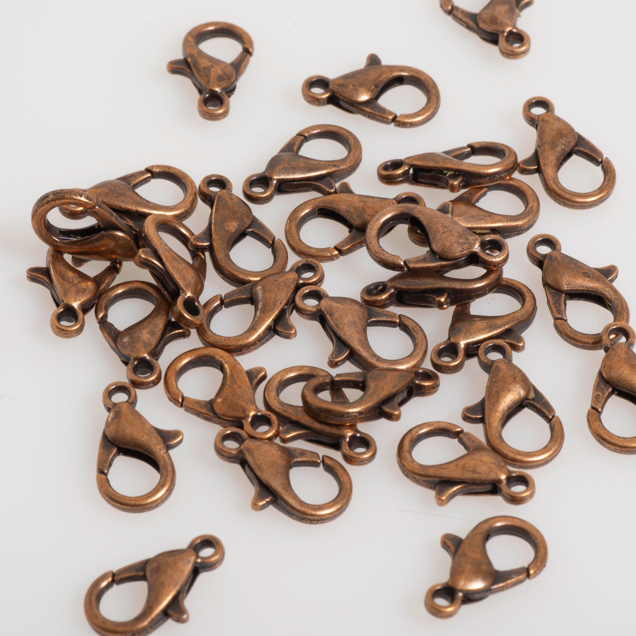 12mm x 6mm Zinc Lobster Claw Clasp - Sold by the Gross - Available in 5 Finishes - C802