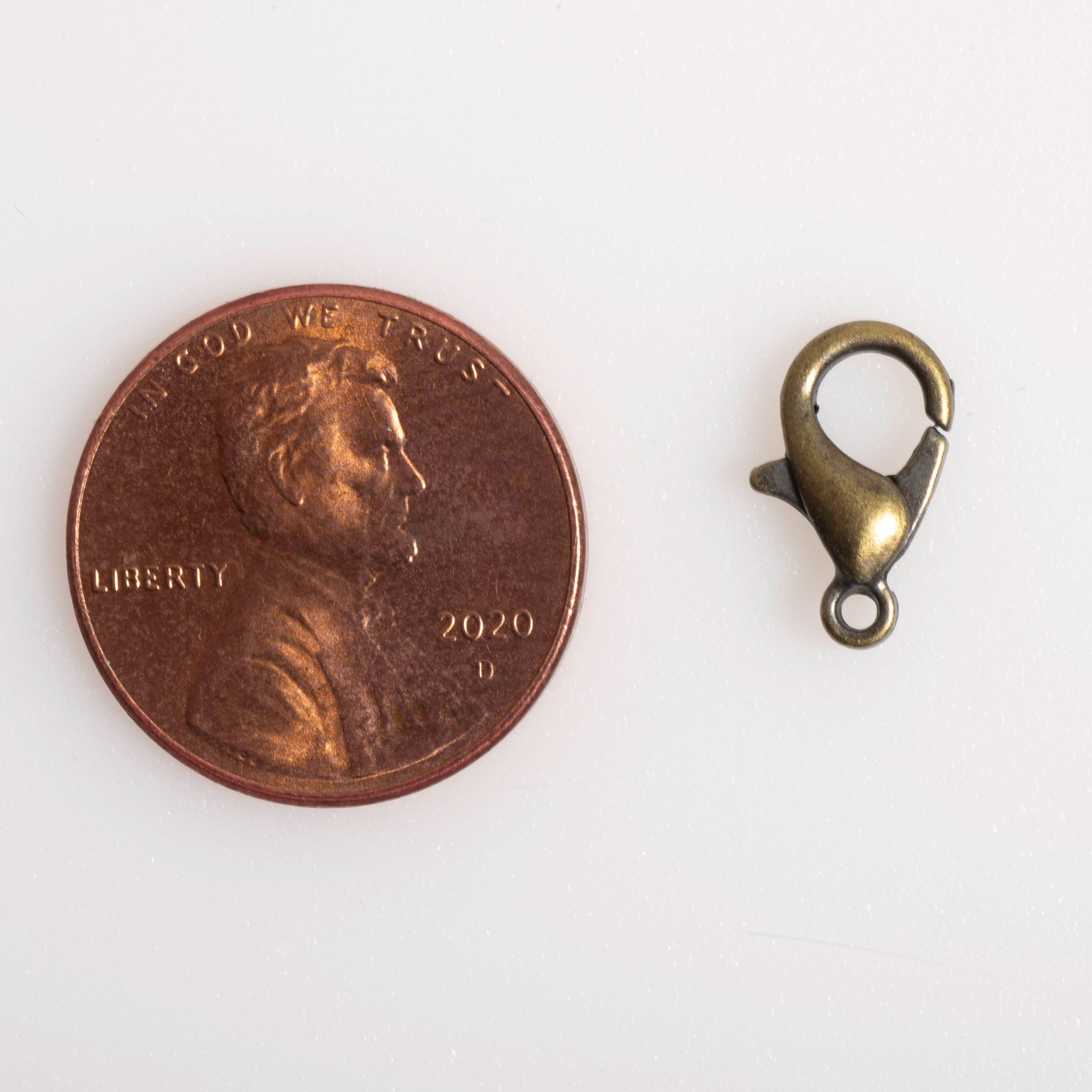 12mm x 6mm Zinc Lobster Claw Clasp - Sold by the Gross - Available in 5 Finishes - C802