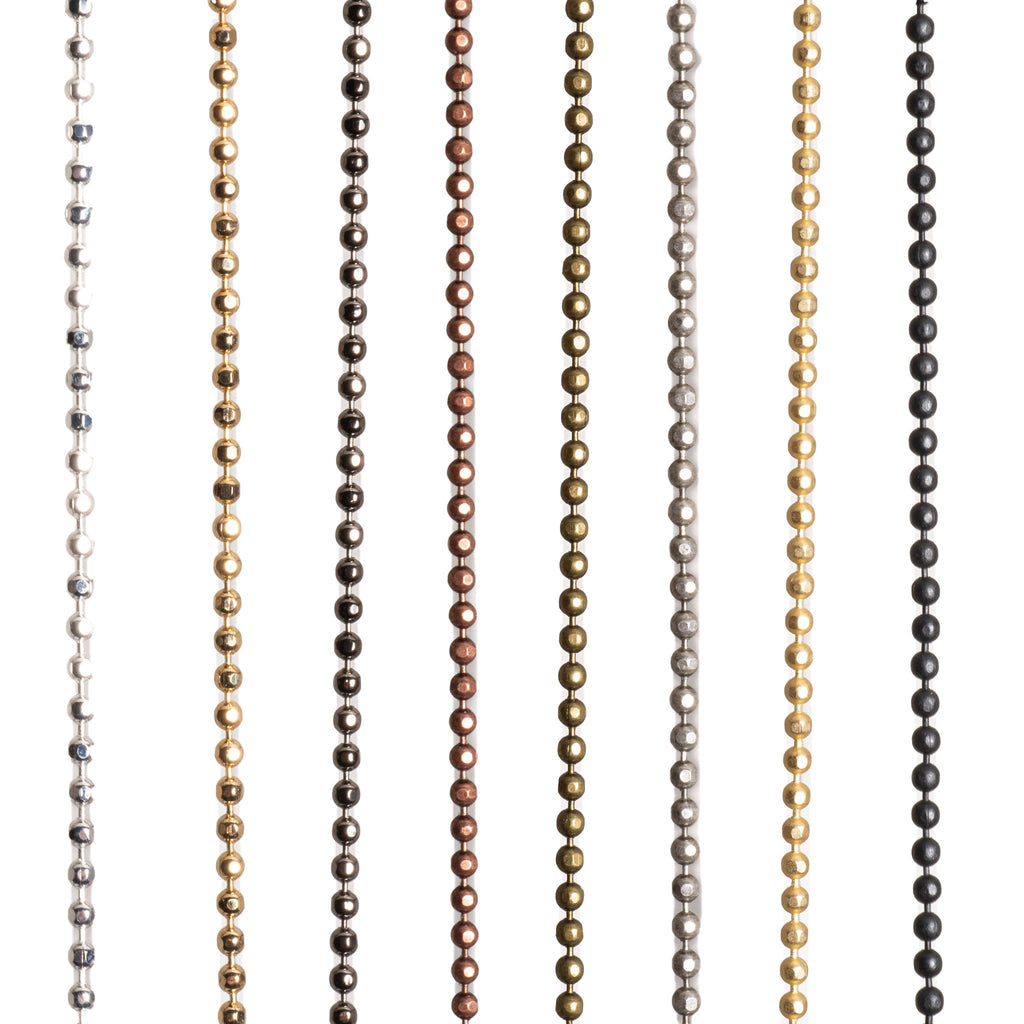 1.5mm Diamond Cut Ball Chain Sold by The Foot - CH 853