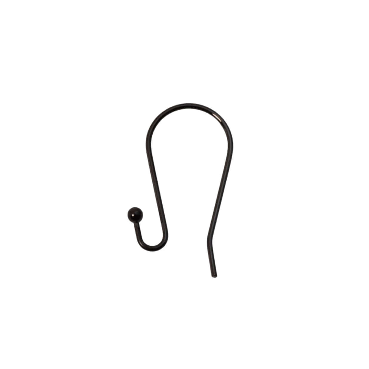 Ear Wire Kidney Shape with 2mm Ball - Hypoallergenic - Sold by Dozen EW5014