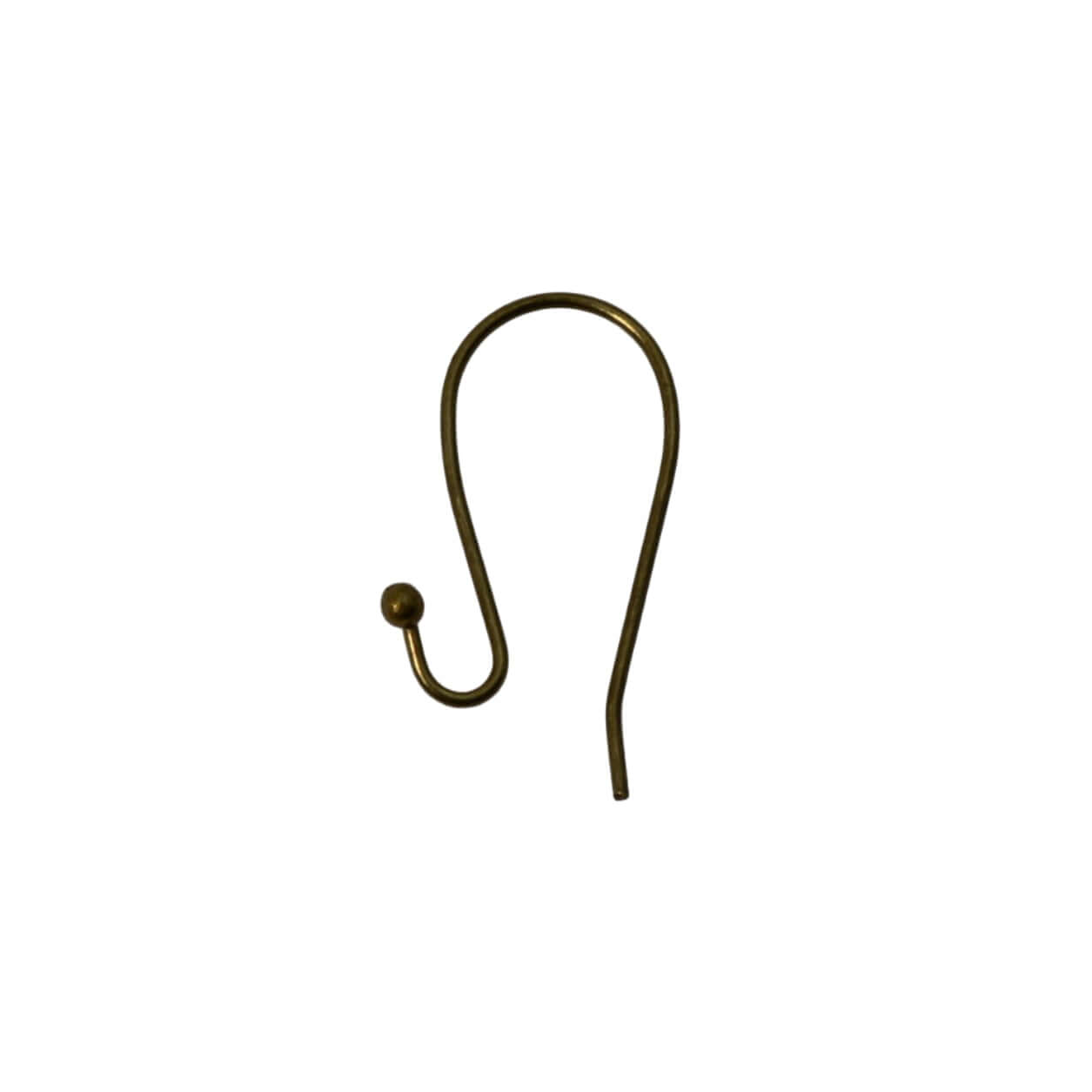 Ear Wire Kidney Shape with 2mm Ball - Hypoallergenic - Sold by Dozen EW5014
