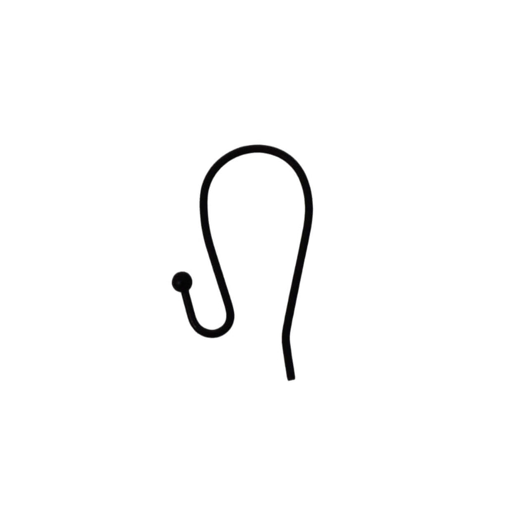 Ear Wire Kidney Shape with 2mm Ball - Hypoallergenic - Sold by Dozen EW5014