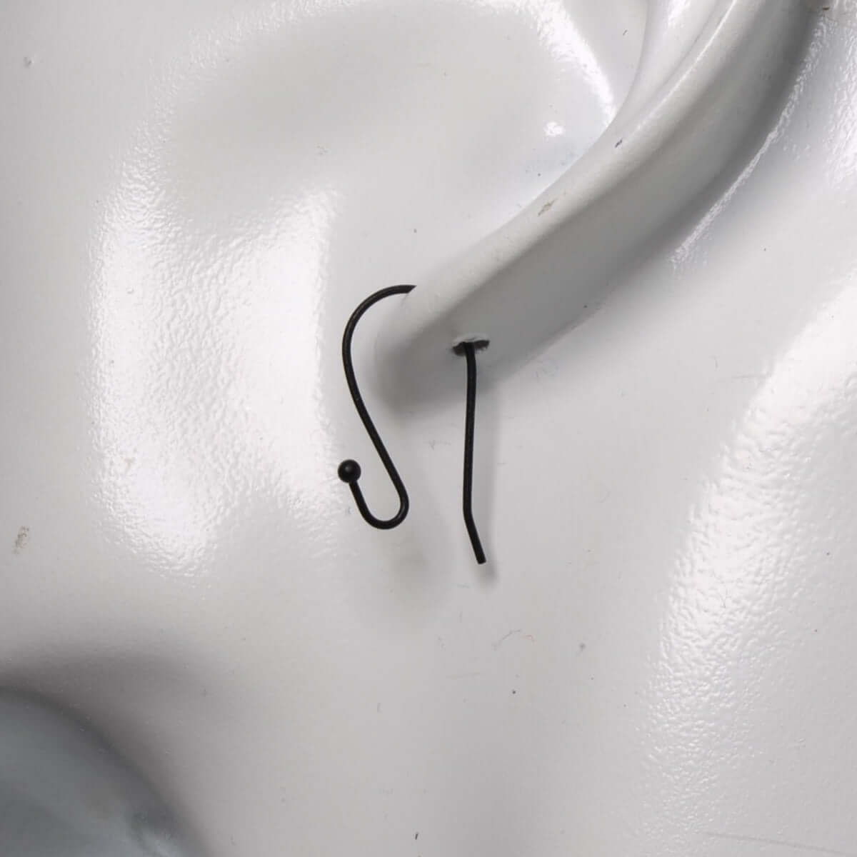 Ear Wire Kidney Shape with 2mm Ball - Hypoallergenic - Sold by Dozen EW5014