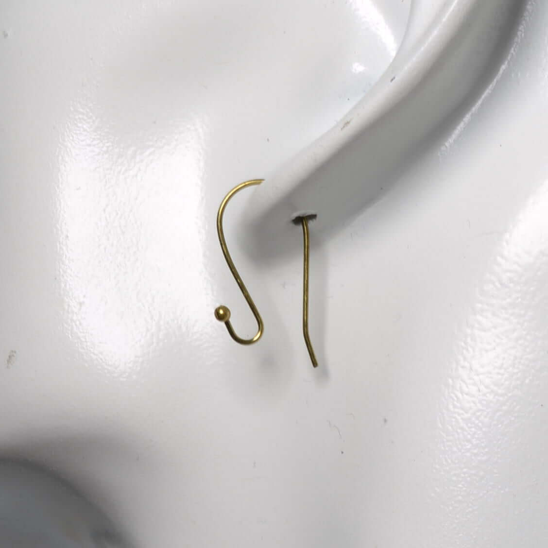 Ear Wire Kidney Shape with 2mm Ball - Hypoallergenic - Sold by Dozen EW5014