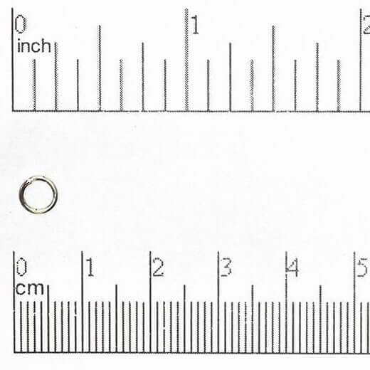 Jump Ring - 6mm 21 Gauge Sold in 25 Gram Packages (Approx. 387pcs)