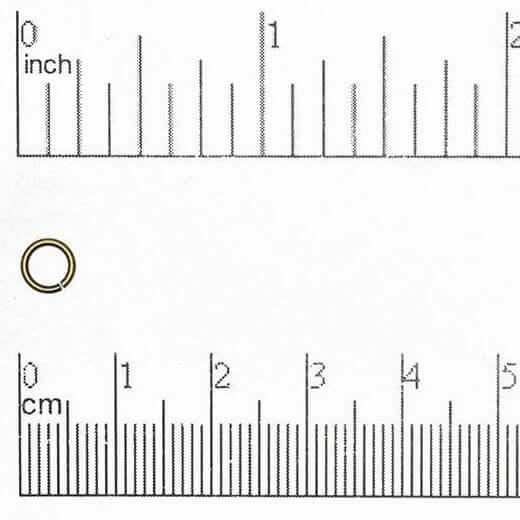 Jump Ring - 6mm 21 Gauge Sold in 25 Gram Packages (Approx. 387pcs)