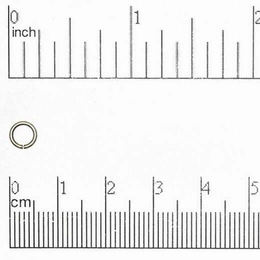 Jump Ring - 6mm 21 Gauge Sold in 25 Gram Packages (Approx. 387pcs)