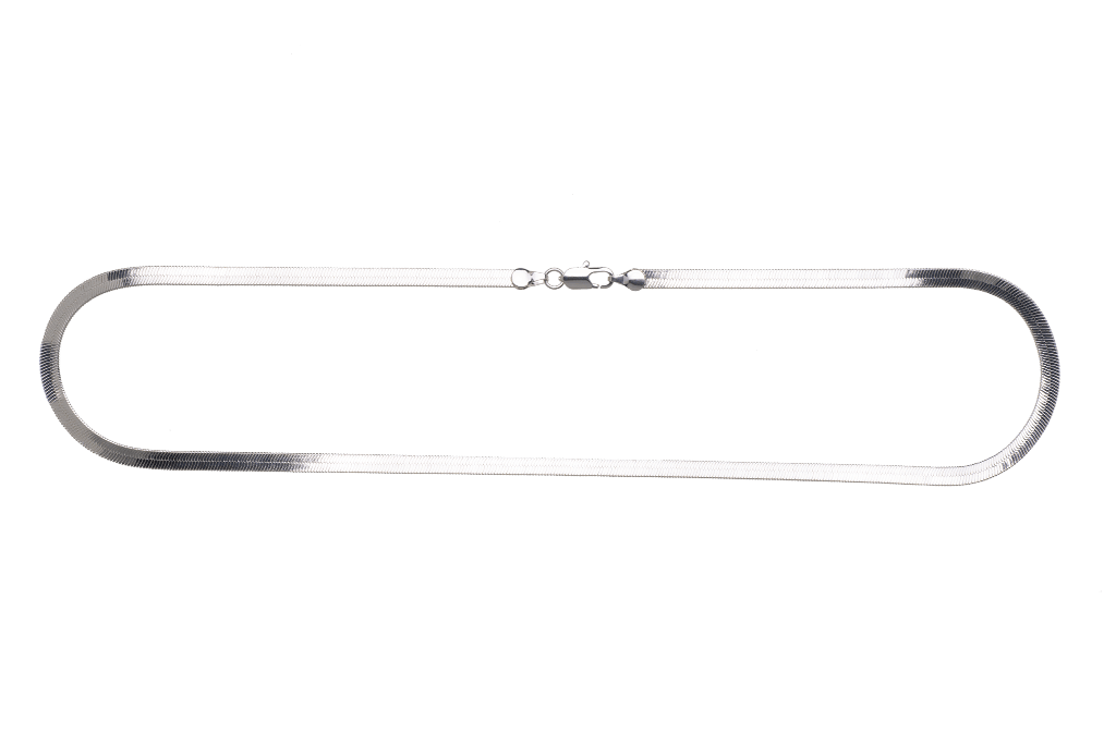 18" Herringbone Necklace - Made of plated brass - Sold by the piece