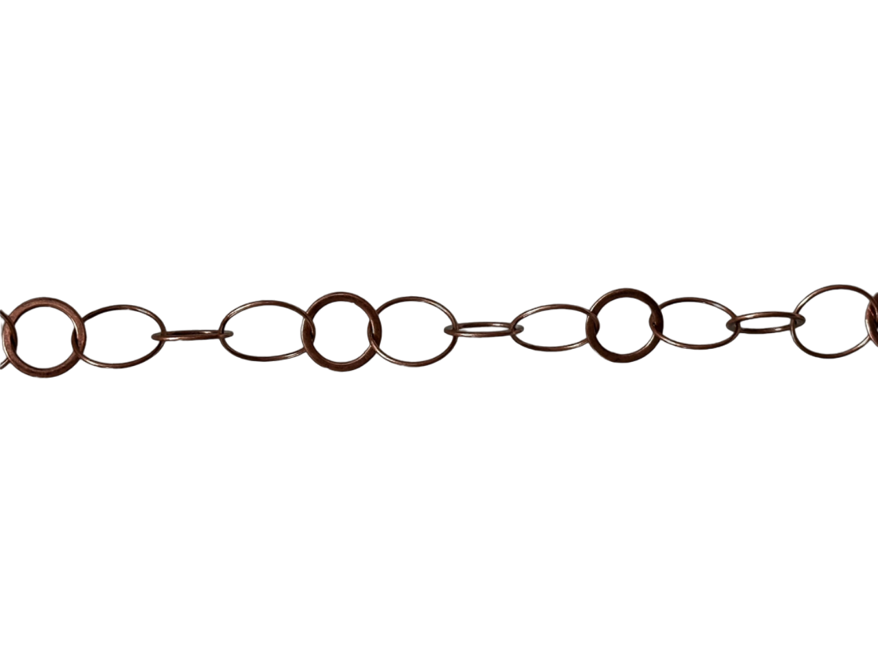 Round Cable Chain with 12mm and 18mm Links available in Multiple Colors sold by the Foot - CH 2612