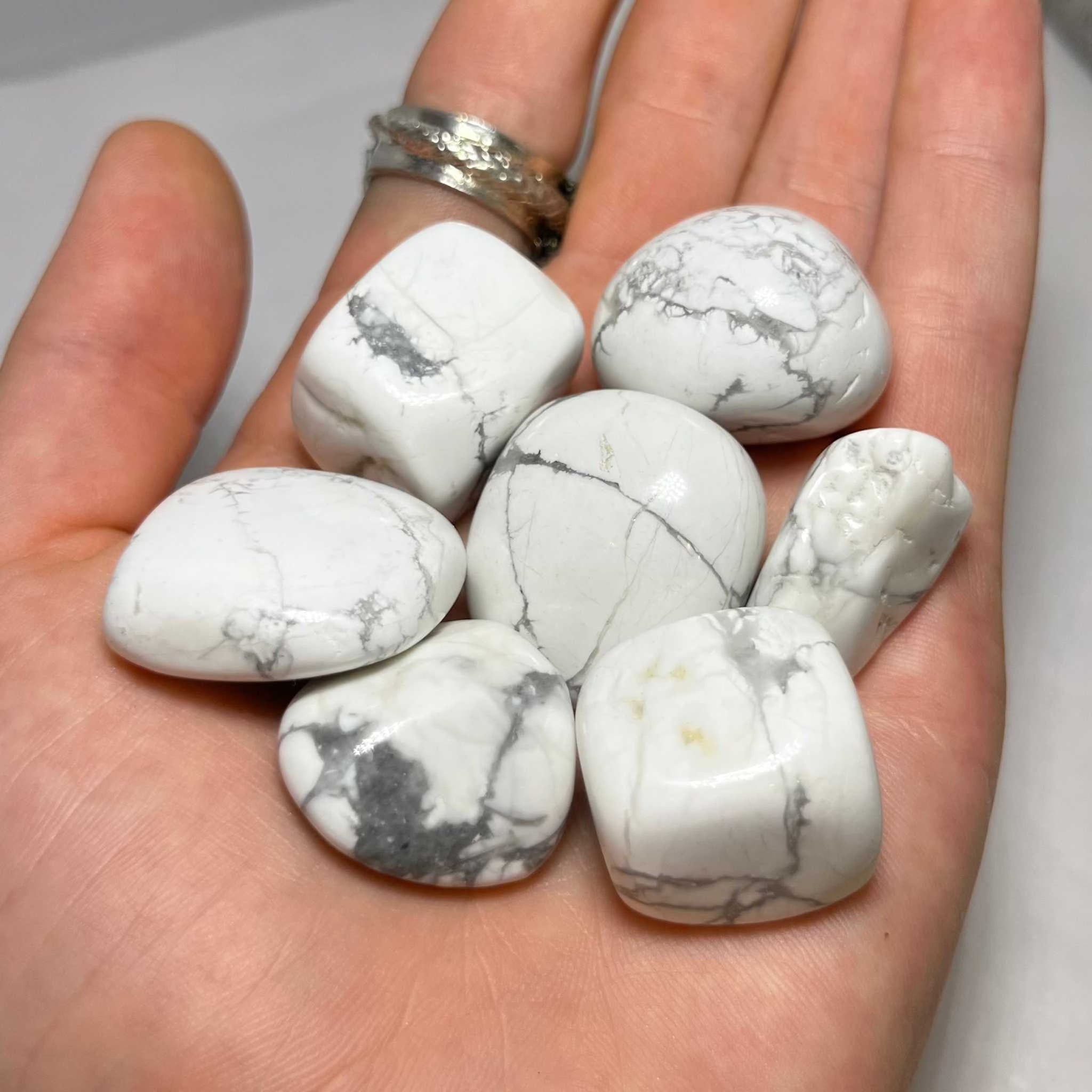 White Howlite Tumbled Stone