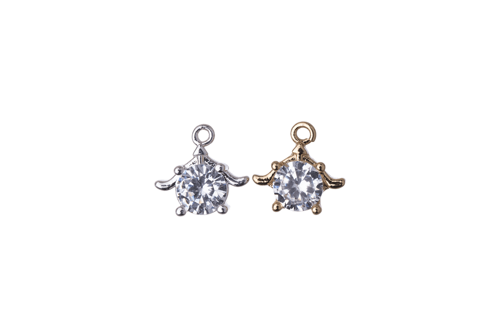 Sea Turtle Cubic Zirconia Charm Sold by the Piece - K120