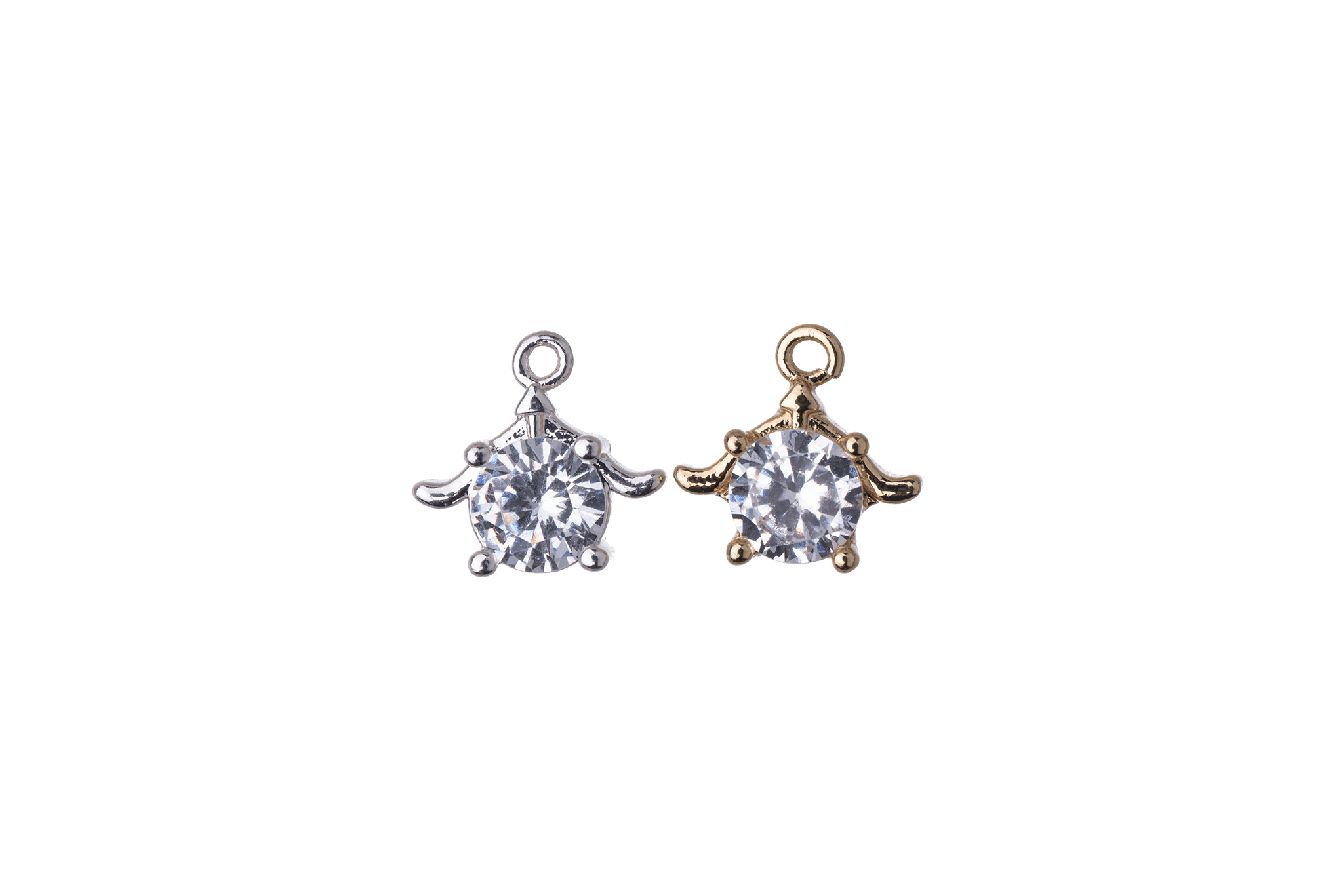 Sea Turtle Cubic Zirconia Charm Sold by the Piece - K120