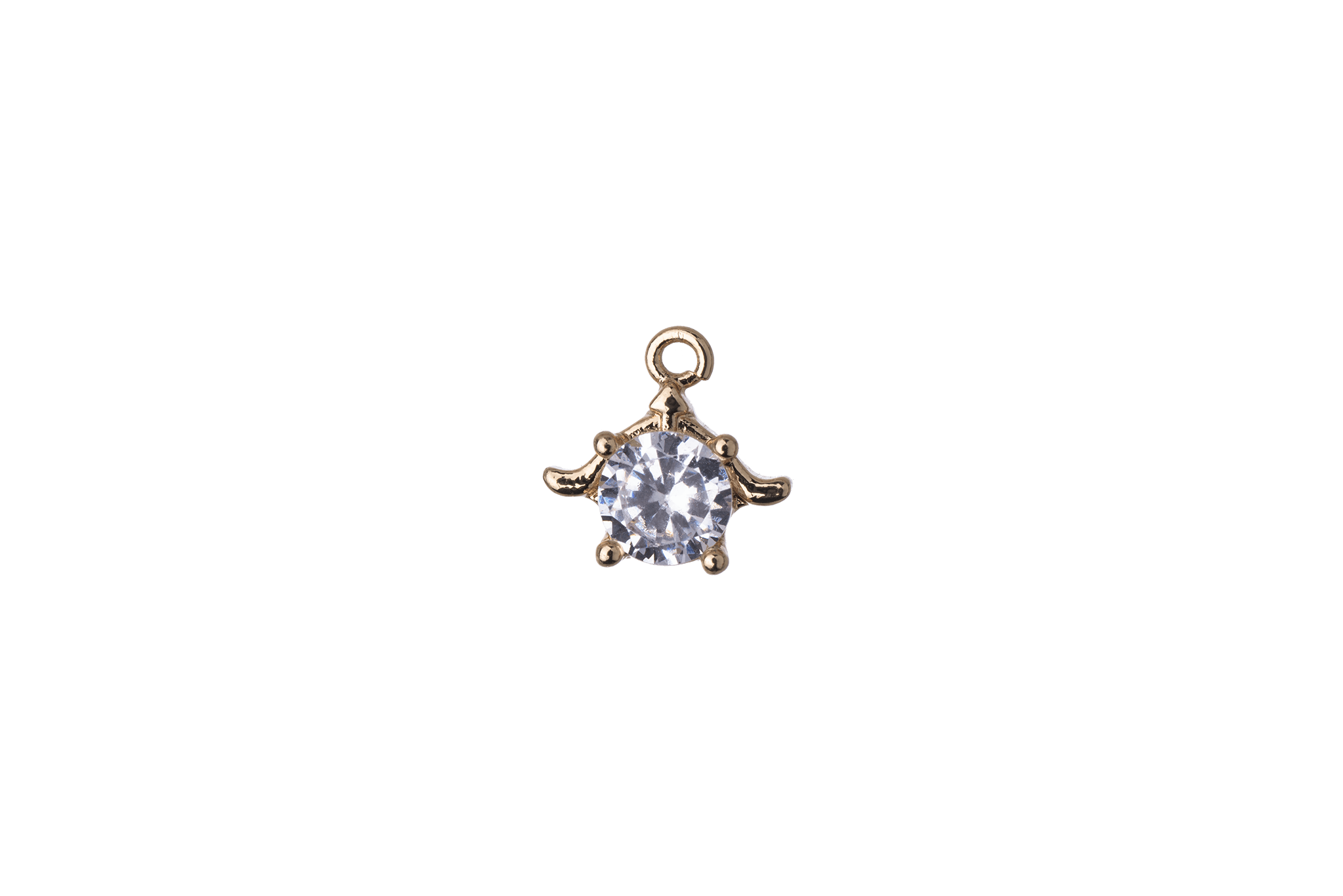 Sea Turtle Cubic Zirconia Charm Sold by the Piece - K120