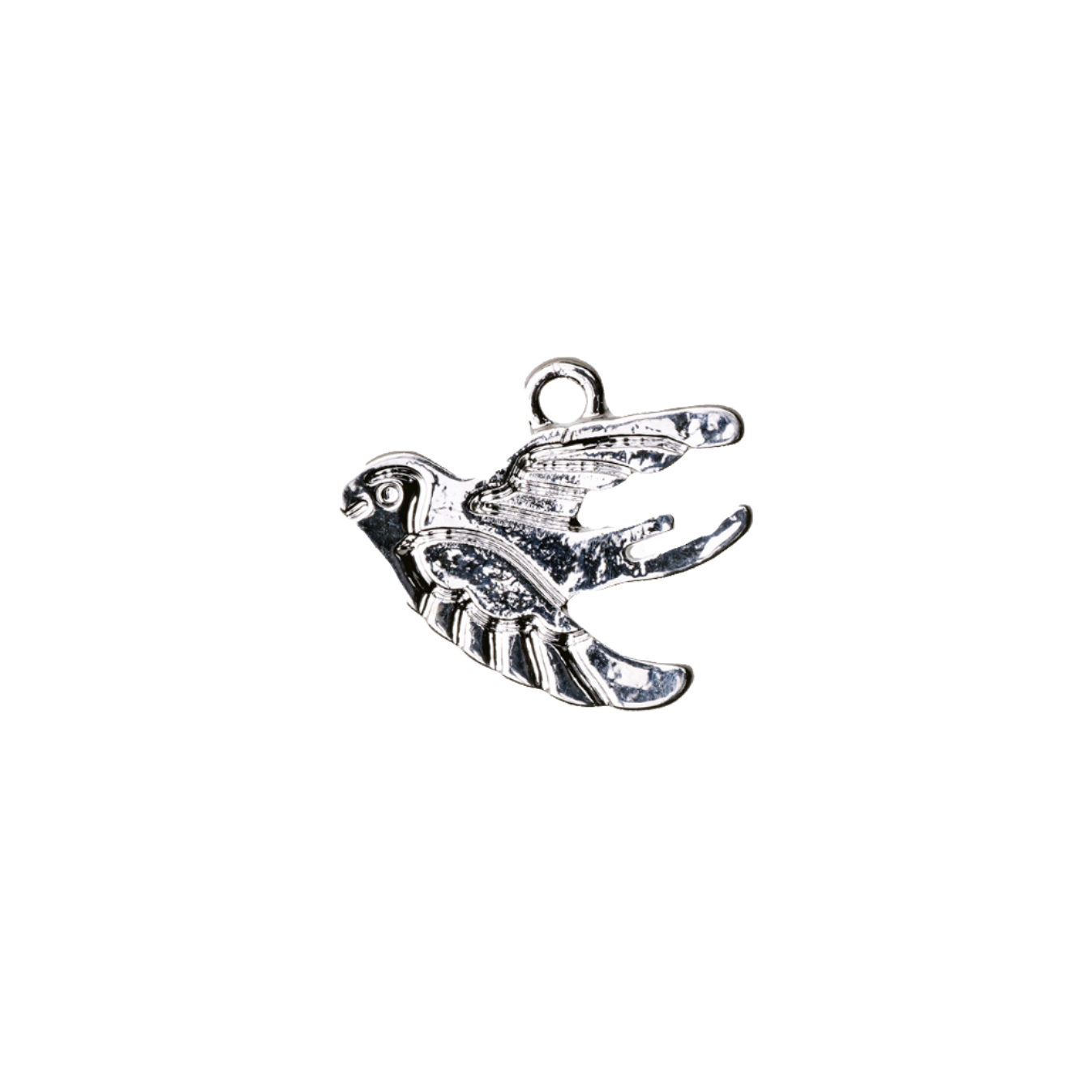 14.5mm x 11.75mm Swallow Bird Charm - Made of Plated Zinc - Sold Individually - K126