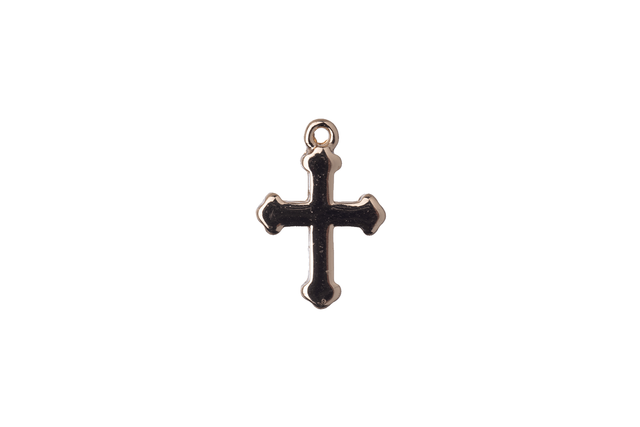 18.5mm x 12.5mm Religious Cross Charm - Made of plated zinc - Sold individually - K127