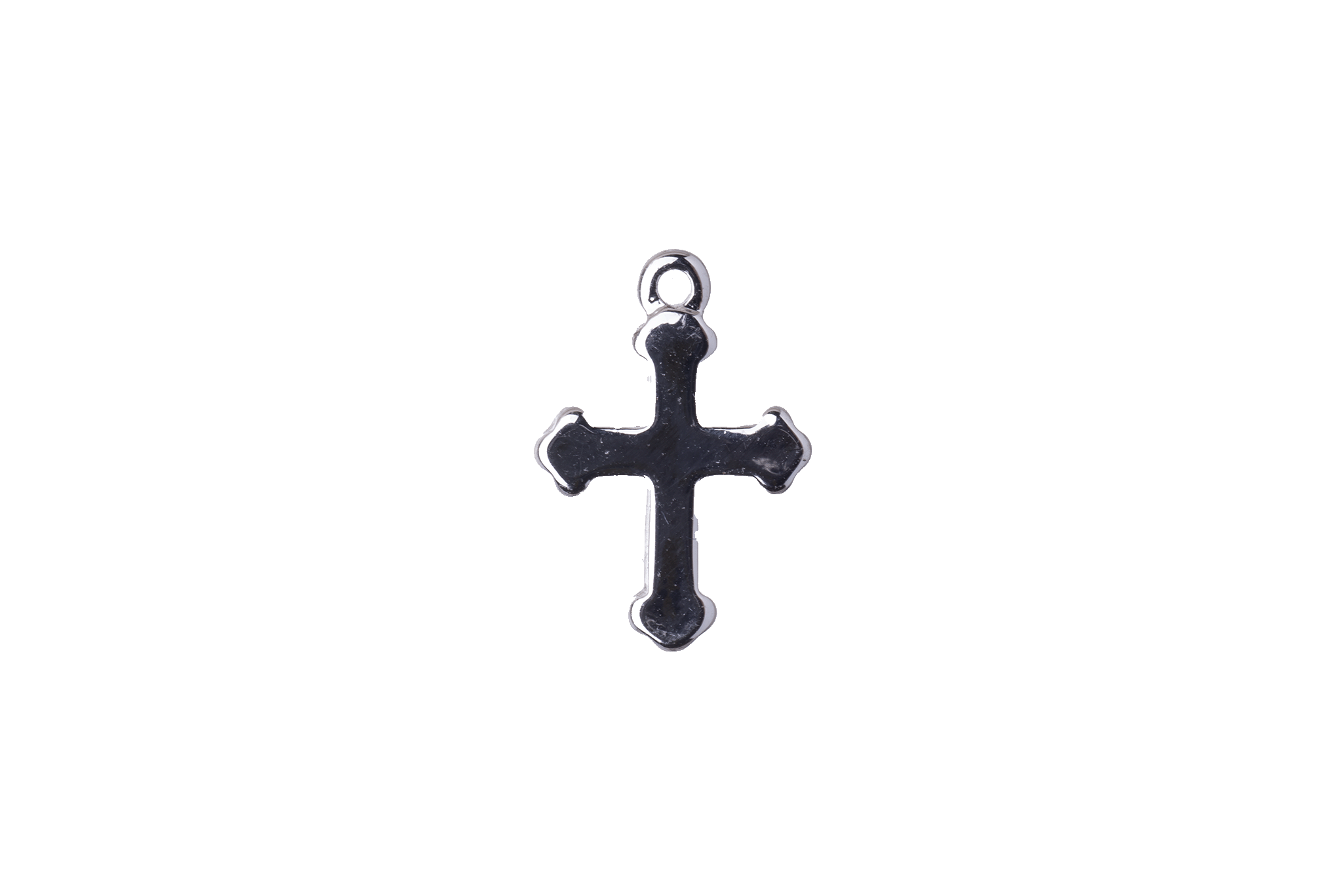 18.5mm x 12.5mm Religious Cross Charm - Made of plated zinc - Sold individually - K127