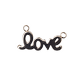 21mm x 8.75mm "LOVE" Charm - Made of Plated Brass - Sold Individually - K137