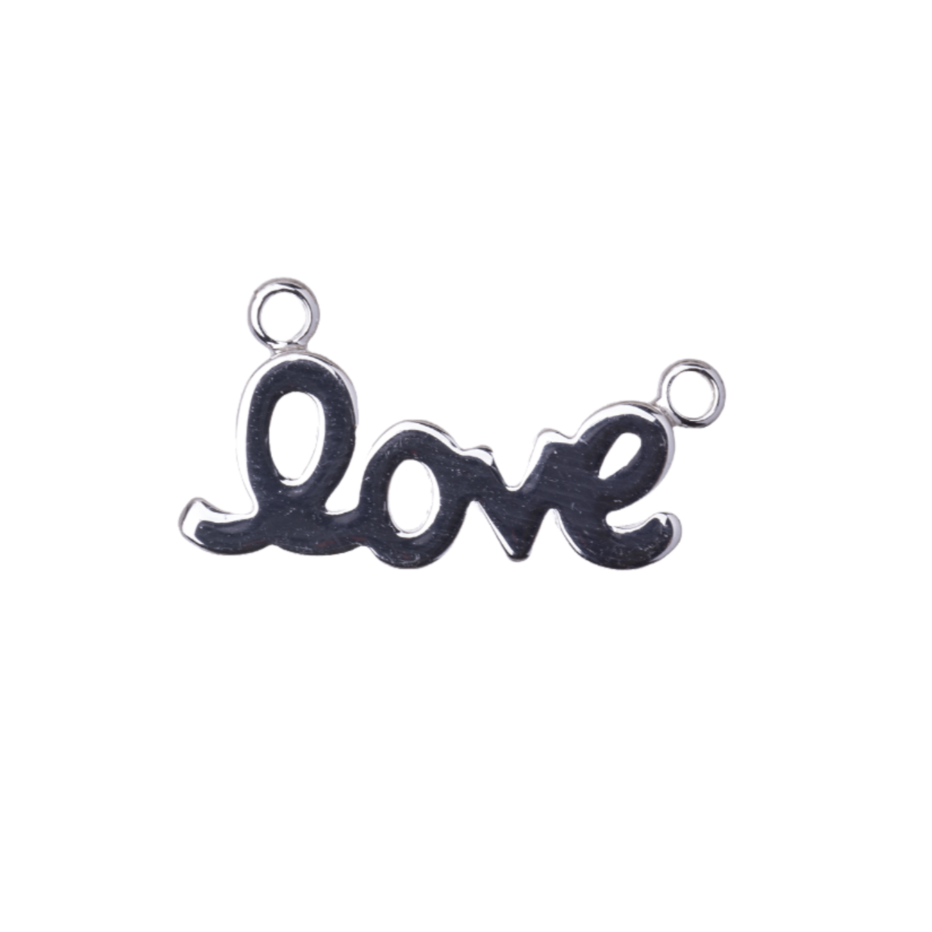 21mm x 8.75mm "LOVE" Charm - Made of Plated Brass - Sold Individually - K137