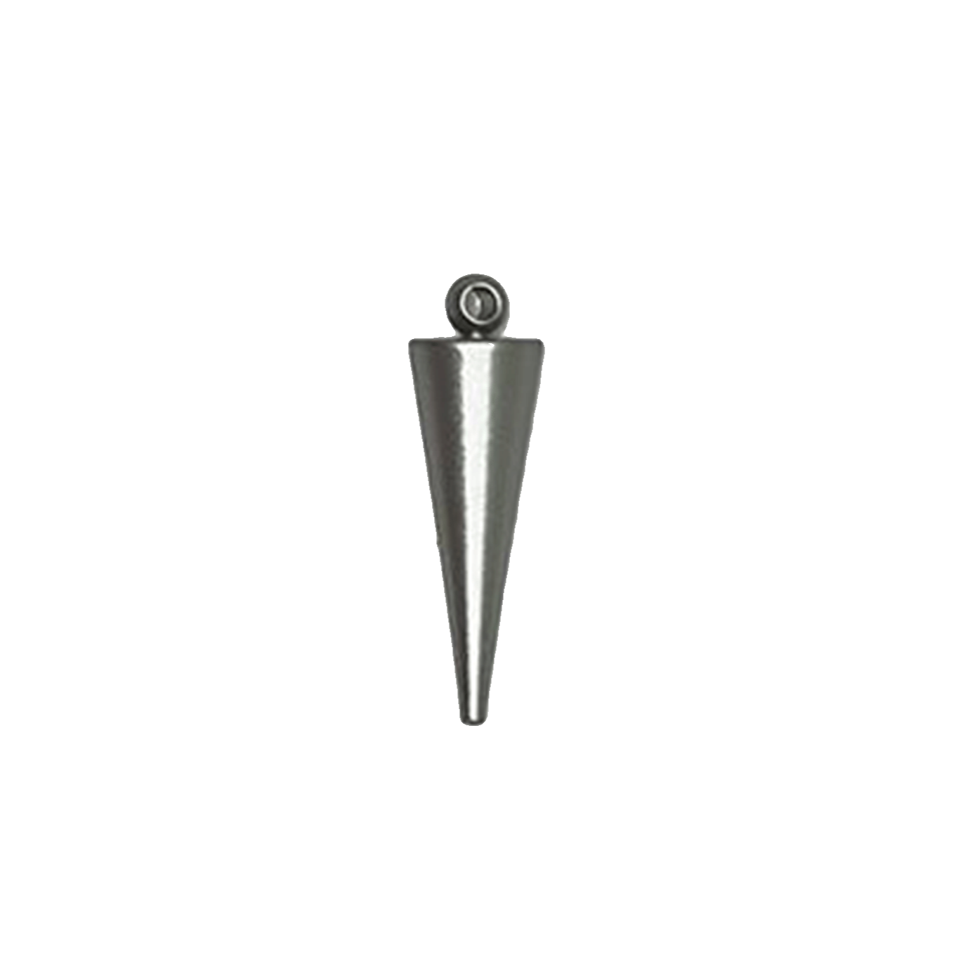 20mm Spike Charm - Available in Satin Hamilton Gold & Satin Rhodium Silver - Made with Brass - K60