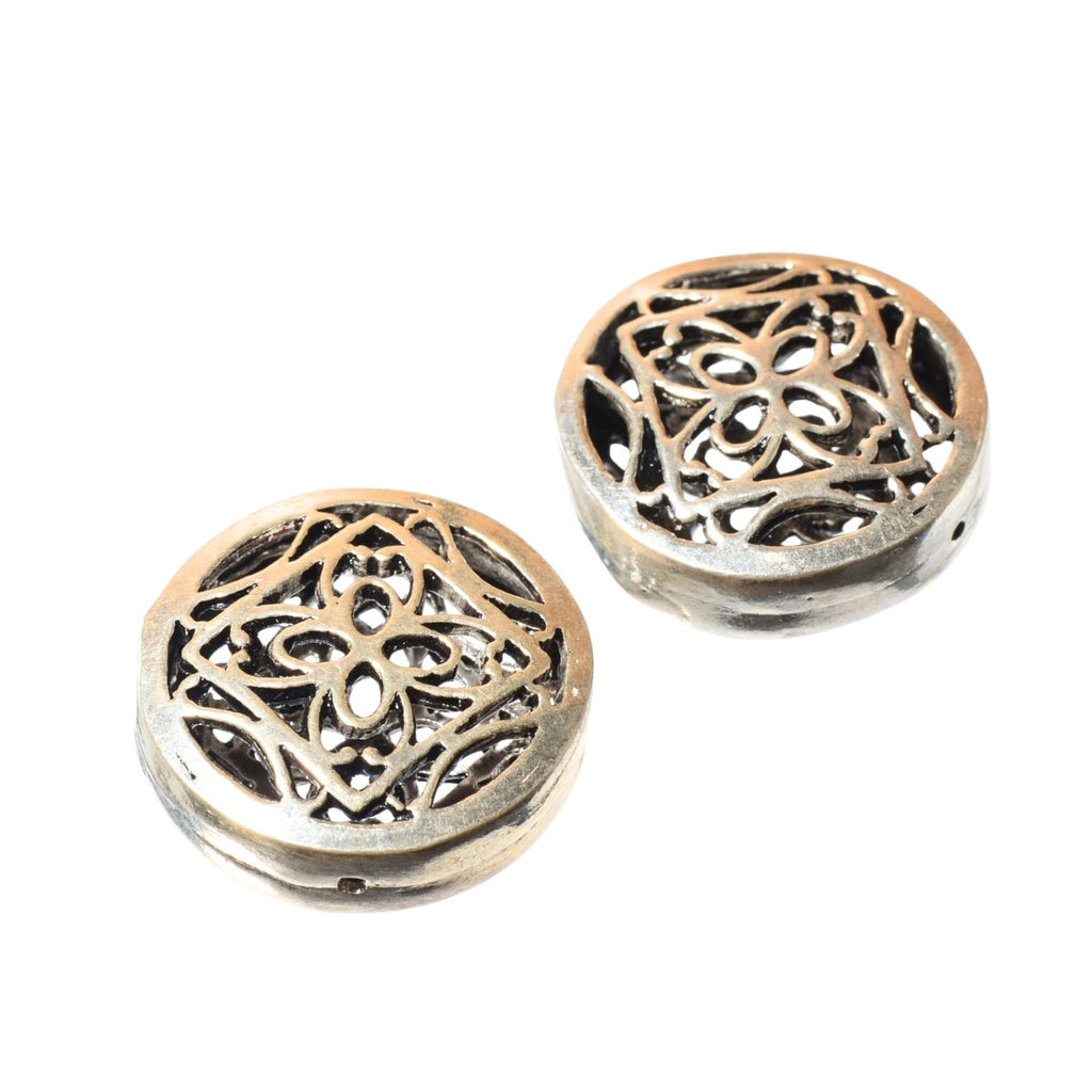 Sterling Silver Filigree Round Bead – 17mm