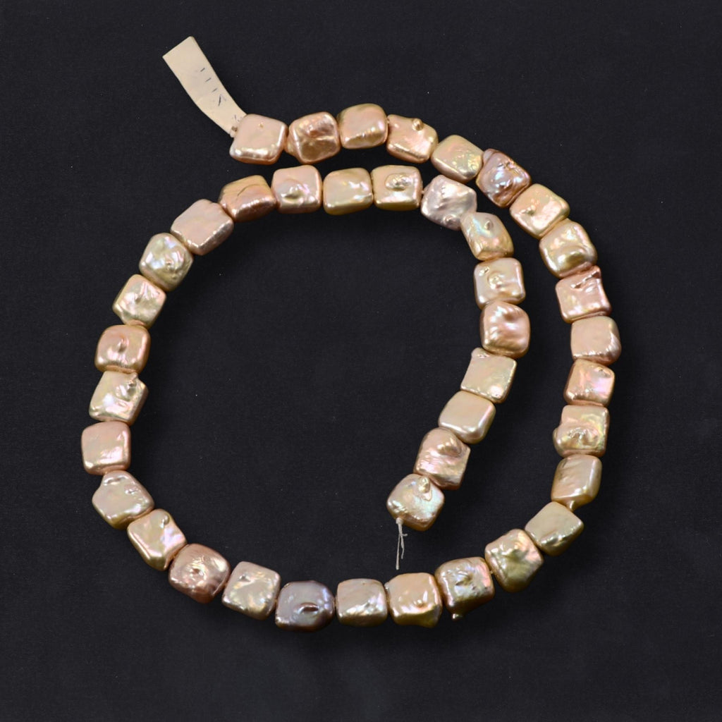 Freshwater Pearl Square Beads – Approx. 10mm (41 Beads)