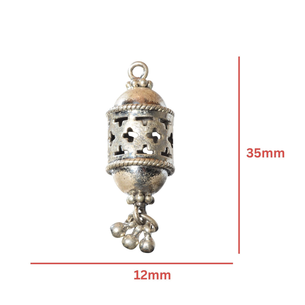 Sterling Silver Ornate Dangle Charm – 35mm