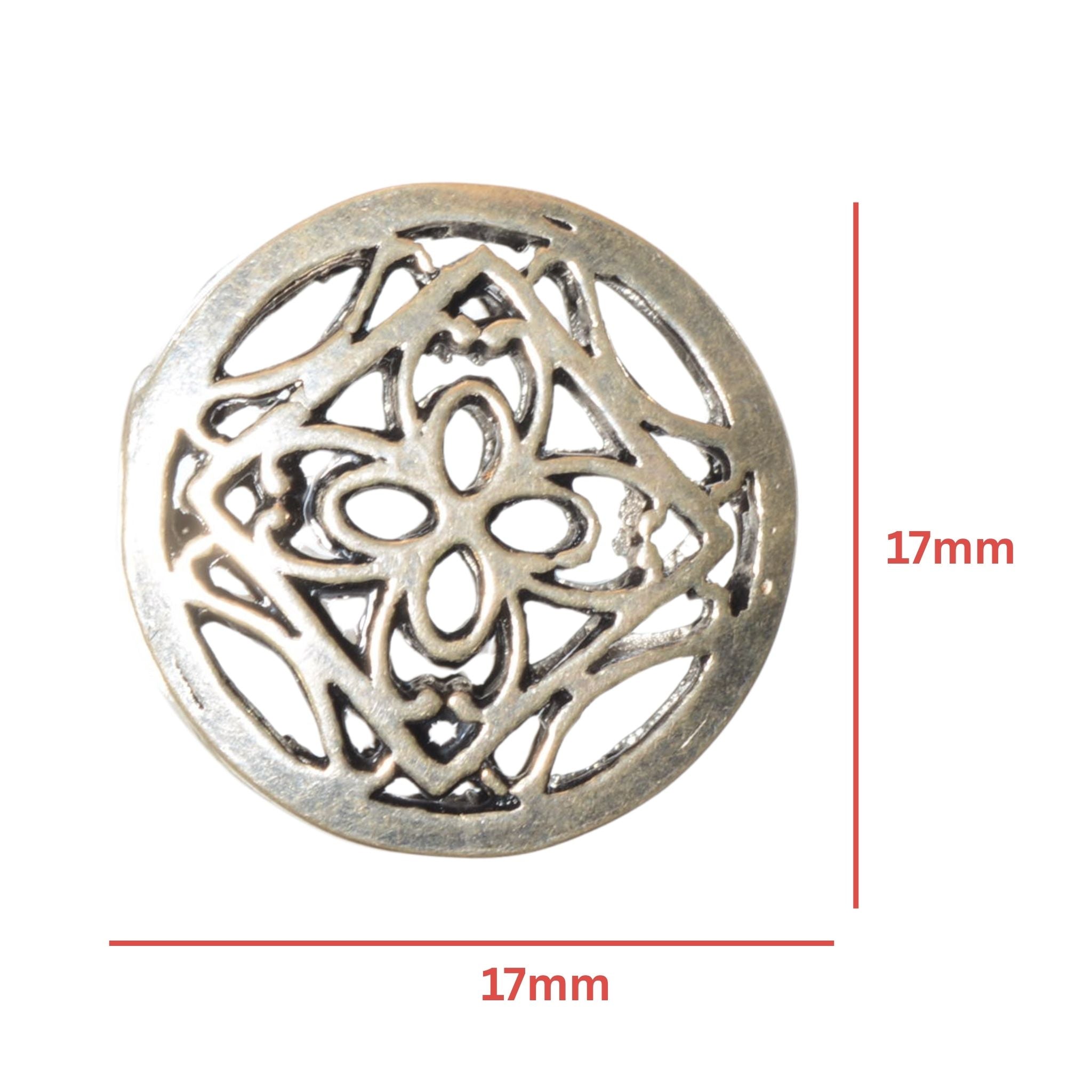 Sterling Silver Filigree Round Bead – 17mm